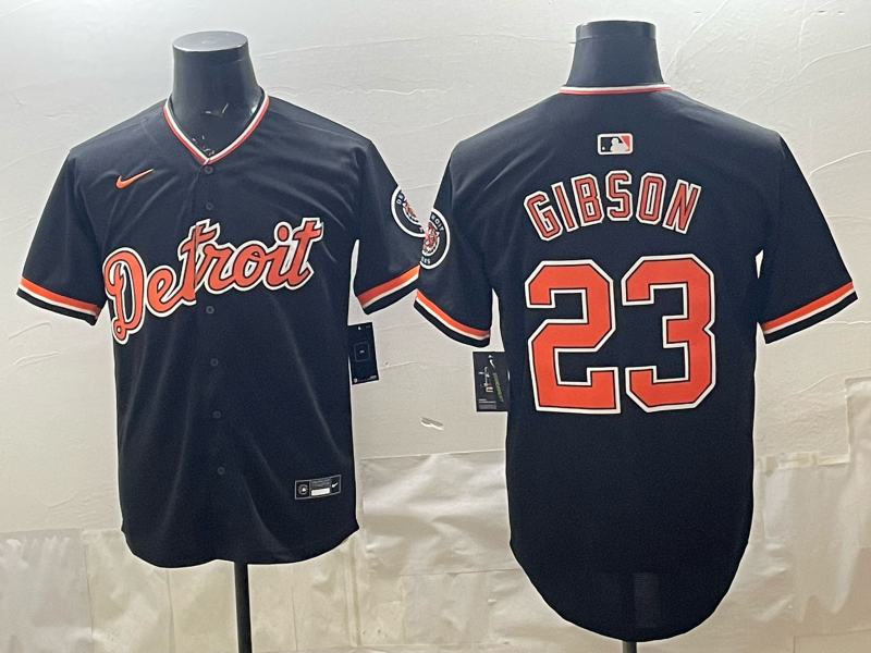 Men Detroit Tigers #23 Gibson black Nike 2026 MLB Jersey 0408002